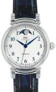 IWC Damklocka IW459306 Da Vinci Silverfärgad/Läder Ø36 mm