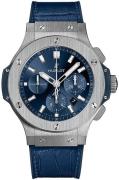 Hublot Herrklocka 301.SX.7170.LR Big Bang 44mm Blå/Gummi Ø44 mm