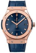 Hublot Herrklocka 511.OX.7180.LR Classic Fusion Blå/Läder Ø45 mm