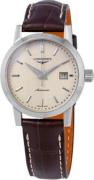 Longines Damklocka L4.325.4.92.2 Heritage 1832 Beige/Läder Ø30 mm