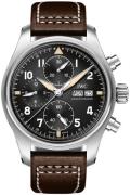 IWC Herrklocka IW387903 Pilots Spitfire Svart/Läder Ø41 mm