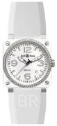 Bell & Ross Herrklocka BR0392-WH-C-D-SRB BR 03-92 Vit/Gummi