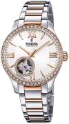 Festina Damklocka F20487-1 Silverfärgad/Roséguldstonat stål Ø34 mm