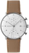 Junghans Herrklocka 27/4502.02 Max Bill Vit/Läder Ø40 mm