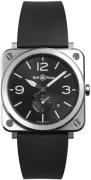 Bell & Ross BR-S-STEEL Br S Quartz Svart/Gummi