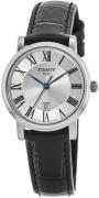 Tissot Damklocka T122.210.16.033.00 Carson Silverfärgad/Läder Ø30