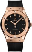 Hublot Herrklocka 511.OX.1181.RX Classic Fusion Svart/Gummi Ø45 mm