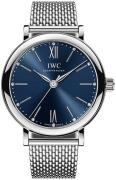 IWC Damklocka IW357404 Portofino Blå/Stål Ø34 mm