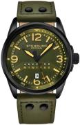 Stührling Original Herrklocka 447A.06 Aviator Grön/Läder Ø44 mm