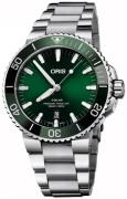 Oris Herrklocka 01 733 7730 4157-07 8 24 05PEB Aquis Grön/Stål