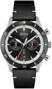 Hugo Boss Herrklocka 1513864 Santiago Svart/Läder Ø44 mm