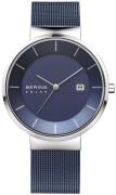 Bering Herrklocka 14639-307 Solar Blå/Stål Ø39 mm