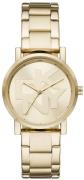 DKNY Damklocka NY2959 Soho Guldtonad/Guldtonat stål Ø34 mm