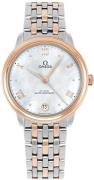 Omega Damklocka 434.20.34.20.05.001 De Ville Prestige Vit/18 karat