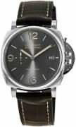 Panerai Herrklocka PAM00943 Luminor Grå/Läder Ø45 mm