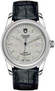Tudor M55000-0050 Glamour Date Silverfärgad/Läder Ø36 mm