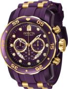 Invicta Herrklocka 40933 Pro Diver Lila/Stål Ø48 mm