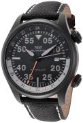 Glycine Herrklocka GL0435 Airpilot Gmt Svart/Läder Ø44 mm