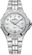 Edox Damklocka 53020-3M-NADN Delfin Vit/Stål Ø38 mm