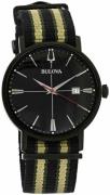 Bulova Herrklocka 98B340 Aerojet Svart/Läder Ø39 mm