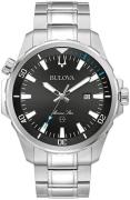 Bulova Herrklocka 96B382 Marine Star Svart/Stål Ø44 mm