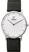 Obaku Herrklocka V143GXCIRB Banke Vit/Läder Ø39 mm