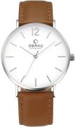 Obaku Herrklocka V197GXCWRN Classic Silverfärgad/Läder Ø41 mm