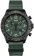 Traser H3 Herrklocka 109463 P67 Officer Chrono Grön/Textil Ø46 mm