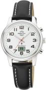 Master Time Damklocka MTLA-10817-12L Classic Vit/Läder Ø34 mm