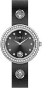 Versus by Versace Damklocka VSPCG1121 Carnaby Street Svart/Läder