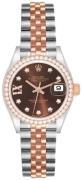 Rolex Damklocka 279381RBR-0003 Lady-Datejust 28 Brun/18 karat