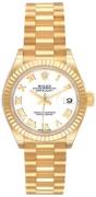 Rolex Damklocka 279178-0029 Lady-Datejust 28 Vit/18 karat gult guld