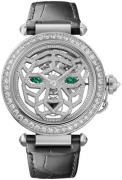 Cartier HPI01358 Pasha De Silverfärgad/Läder Ø41 mm