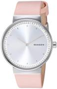 Skagen 99999 Damklocka SKW2753 Silverfärgad/Läder Ø34 mm