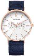 Bering Classic Herrklocka 14240-864 Vit/Textil Ø40 mm