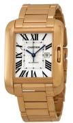 Cartier Tank Anglaise Damklocka W5310003 Silverfärgad/18 karat