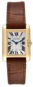 Cartier Tank Anglaise Damklocka W5310028 Silverfärgad/Läder