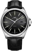 Glycine Combat Herrklocka GL0109 Svart/Läder Ø43 mm