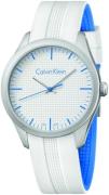 Calvin Klein Color Herrklocka K5E51FK6 Vit/Gummi Ø40 mm