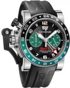 Graham Chronofighter Oversize Herrklocka 2OVGS.B12A Svart/Gummi Ø47