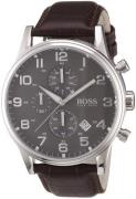 Hugo Boss Herrklocka 1512570 Aeroliner Grå/Läder Ø44 mm