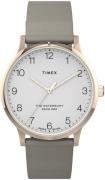 Timex Damklocka TW2T75000 The Waterbury Vit/Läder Ø36 mm