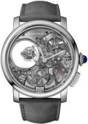 Cartier Herrklocka WHRO0023 Rotonde De Silverfärgad/Läder Ø45 mm