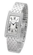 Cartier Damklocka WB710009 Tank Americaine Silverfärgad/18 karat