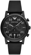 Emporio Armani Herrklocka AR11133 Sportivo Svart/Läder Ø46 mm