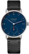 Nomos Glashütte Herrklocka N-1110 Metro Blå/Läder Ø35 mm