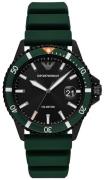 Emporio Armani Herrklocka AR11464 Diver VALUE_INKNOWN Svart/Gummi