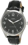 Timex Herrklocka TW2T69600 Svart/Läder Ø42 mm