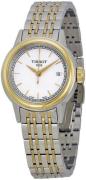 Tissot Damklocka T085.210.22.011.00 T-Classic Vit/Gulguldtonat stål