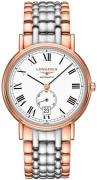 Longines Herrklocka L4.805.1.11.7 Presences Vit/Roséguldstonat stål